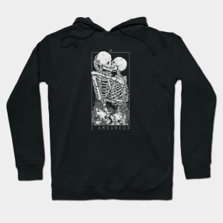 The Lovers-Skull Kisses Tarot Card Hoodie